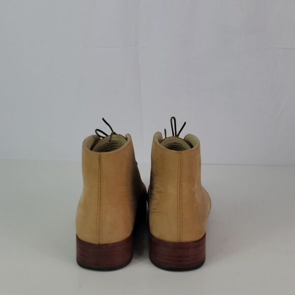 Nisolo Isa Brown Suede Leather Lace Up Women's Ankle Boots - Picture 7 of 16